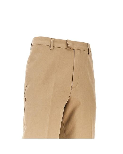 Emporio Armani Natural Gabardine Chino Pants for men