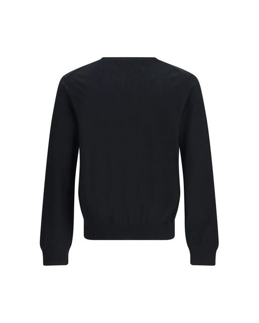 Aragona Cashmere Blue Merino Wool Sweater for men