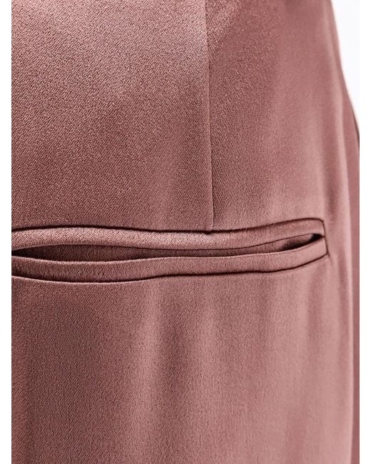 Alysi Pink Trousers Satin