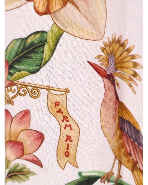 Farm Rio Multicolor Floral Pattern Shirt