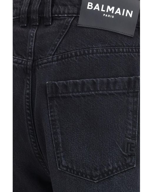 Balmain Blue Straight-Leg Denim Jeans for men