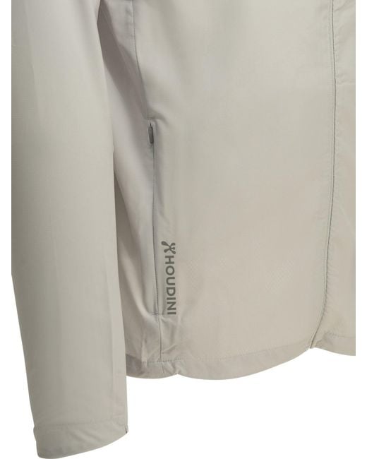 Houdini Sportswear Gray "Pace Trail" Technical Jacket