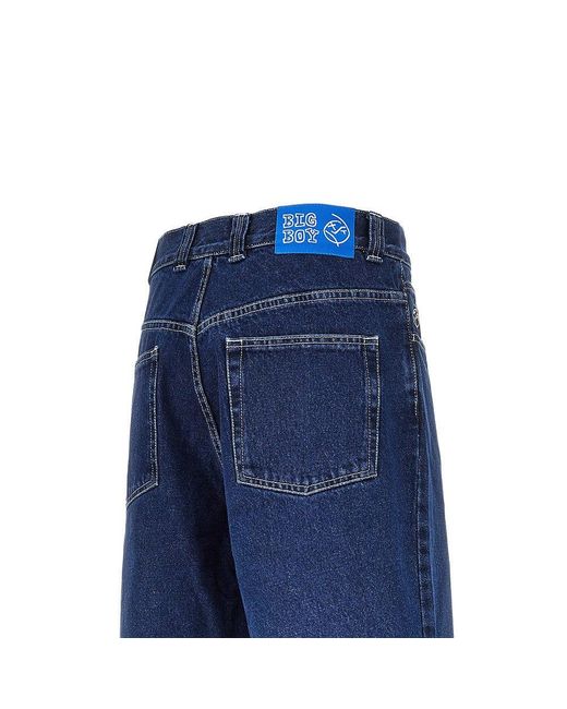 POLAR SKATE Blue 'Big Boy' Oversized Denim Pants for men