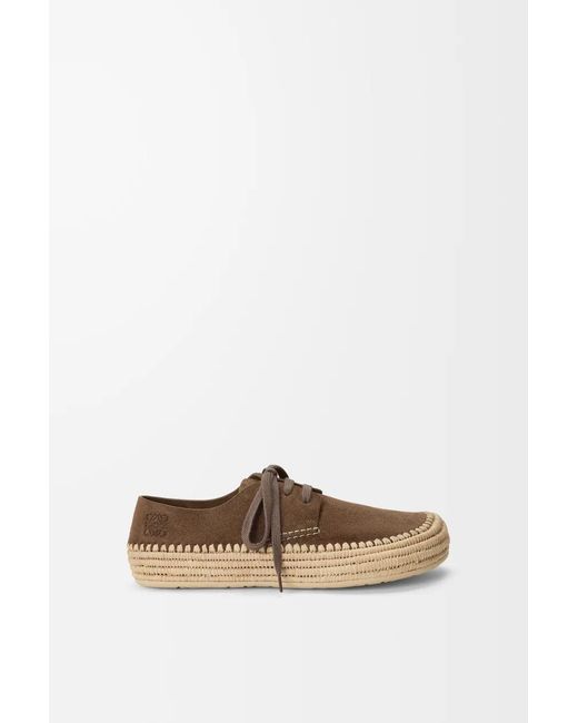 Loewe Brown Rio Lace Up Shoes for men
