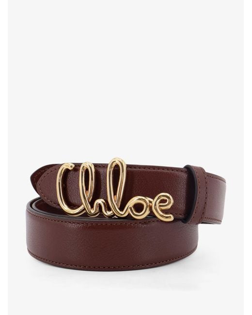 Chloé White Iconic Leather Belt
