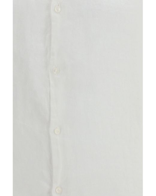 Brooksfield White Linen Shirt 9149 for men