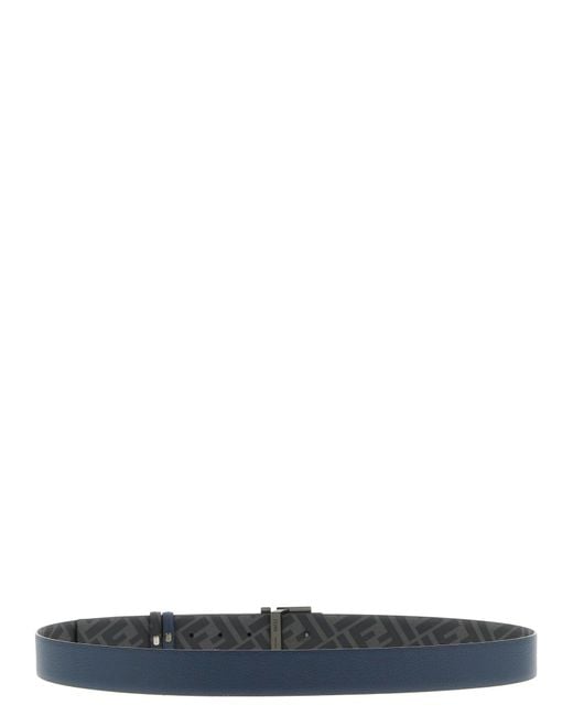 Fendi Black Reversible Ff Belt for men