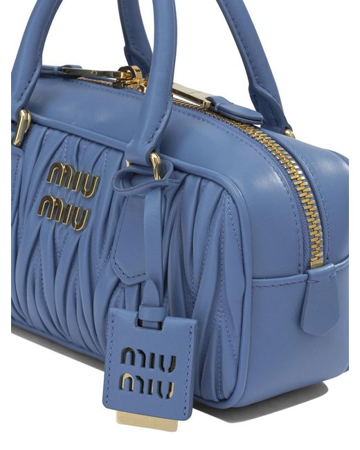 Miu Miu Blue "Arcadie" Small Handbag