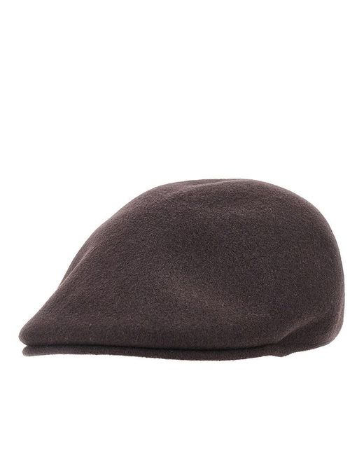Kangol Black Seamless 507 Wool Cap for men