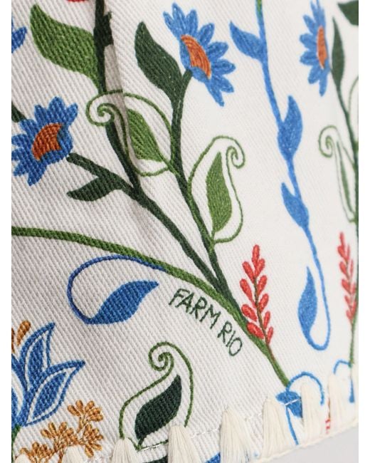 Farm Rio White Shorts Fraga Multicolour Cotton