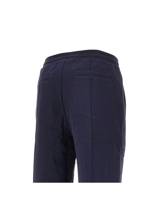 Brunello Cucinelli Blue Techno Cotton Sweatpants for men