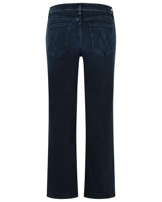 Mother Blue The Rambler Zip Ankle Midnight Jeans