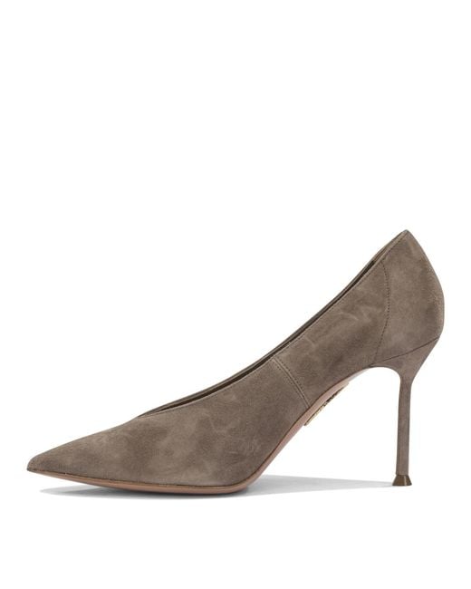 Aquazzura Brown Suede Leather Heeled Shoes