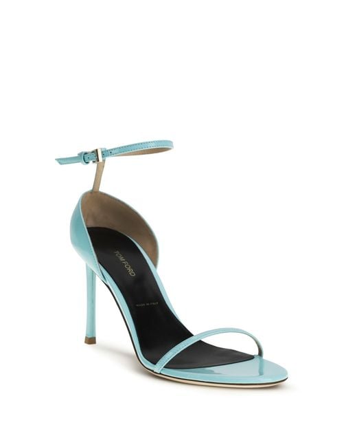 Tom Ford White Vertigo Patent Leather Sandals