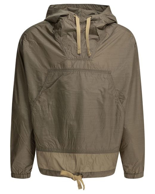 Beams Plus Green Mil Smock Wool Nylon Lightweight Jacket for men