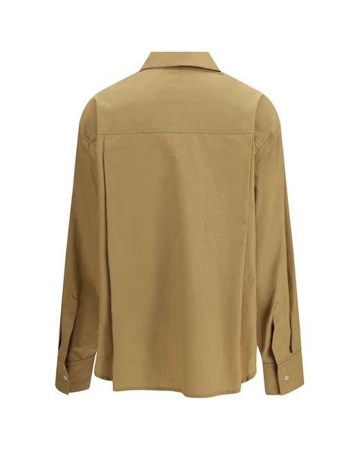 Loulou de Saison Green Shirt Lee Cotton Poplin