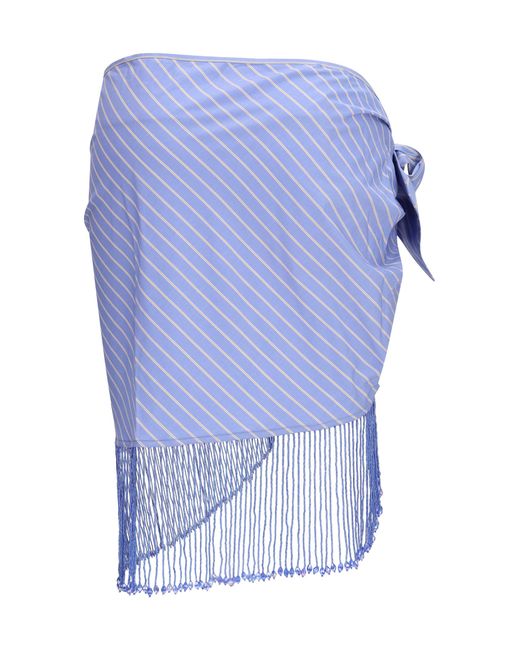 ANDAMANE Blue Dolly Wrap Skirt