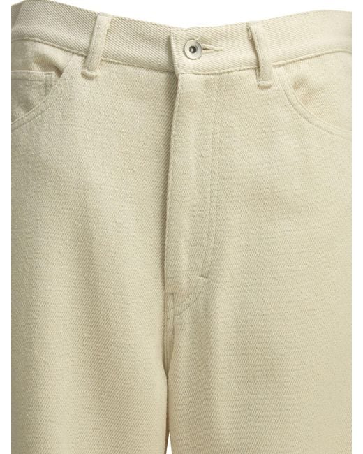 Auralee Natural Silk Nep Denim Casual Pants