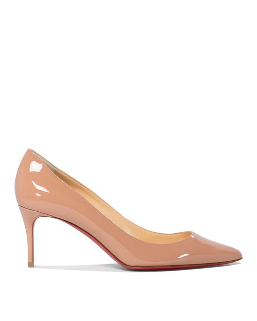Women's Pink Kate Patent Leather Court Shoes 70