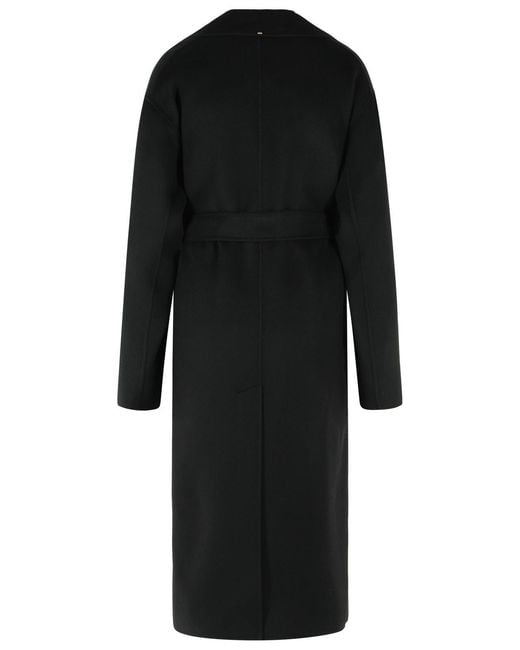 Sportmax Black Cose' Robe Coat