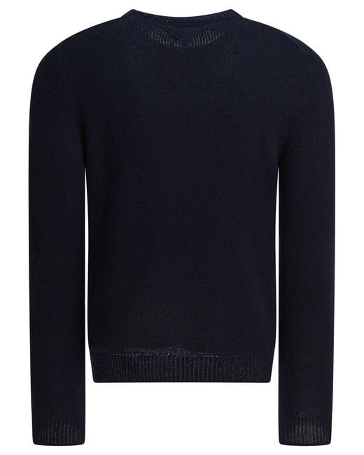 Prada Blue Cashmere Sweater for men