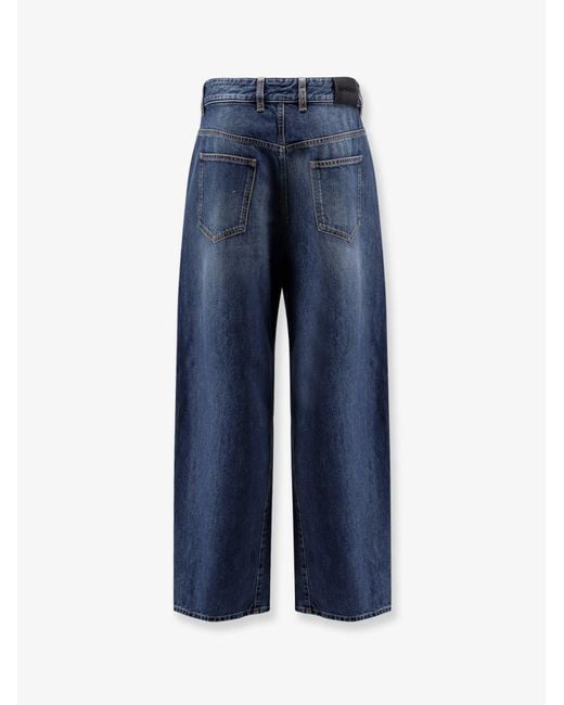 Givenchy Blue Twisted Stone-Washed Denim Jeans for men