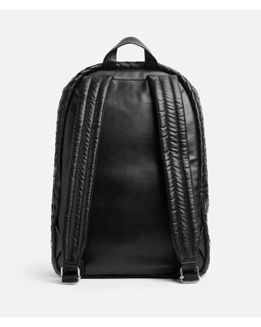 Bottega Veneta Black "Intrecciato" Leather Backpack