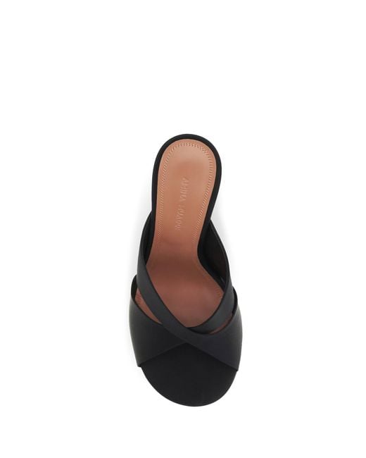AMINA MUADDI Black Salma Mules Sandals