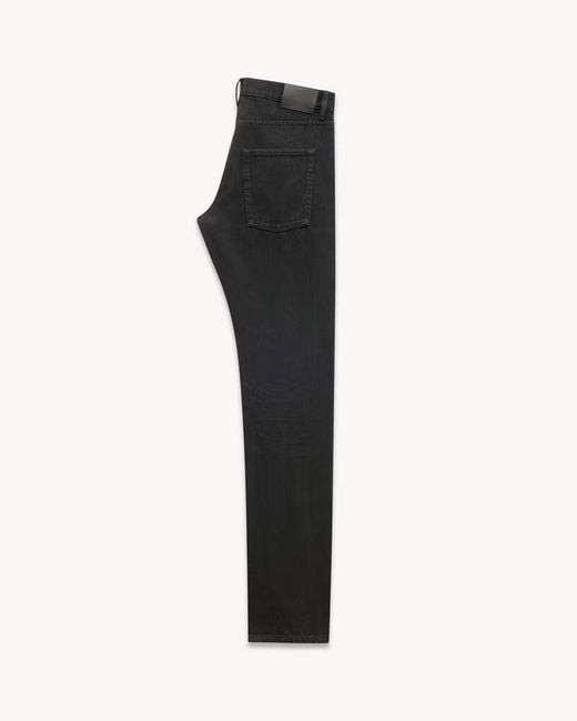 Saint Laurent Black "Relaxed Fit Slim Fit" Jeans for men