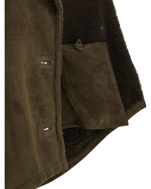 Salvatore Santoro Green Shearling Jacket