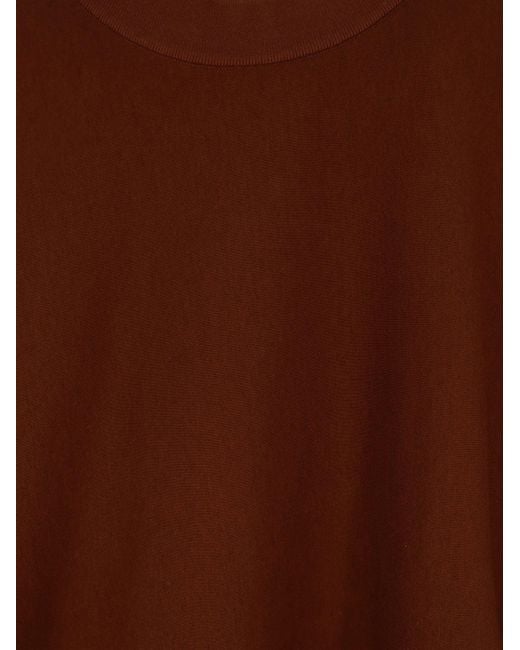 Loro Piana Brown Neem Cotton And Cashmere Sweater