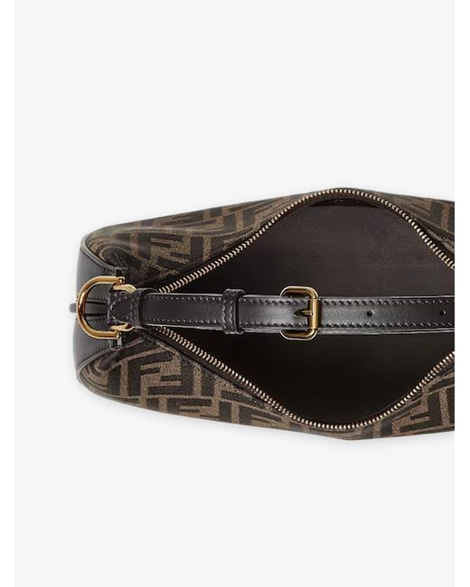 Fendi Metallic Graphy Small Ff Jacquard Fabric Handbag