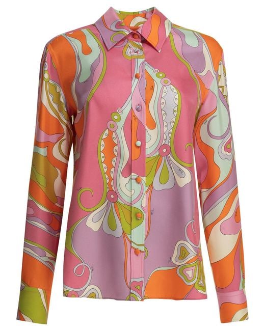 Women's Pink "Orchidee" Casual Shirt