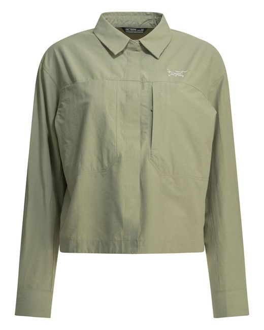 Arc'teryx Green Clarkia Sl Overshirt Jacket