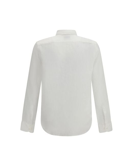 Brooksfield White Linen Shirt 9149 for men