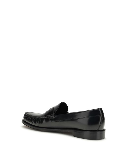 Tom Ford White Polished Leather Loafers for men