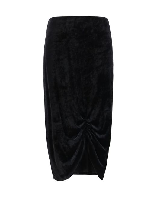 Valentino Black Velvet Skirt