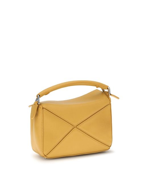 Loewe Metallic Featherlight Puzzle Mini Handbag