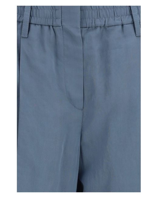 Brunello Cucinelli Blue Sartorial Track Pants
