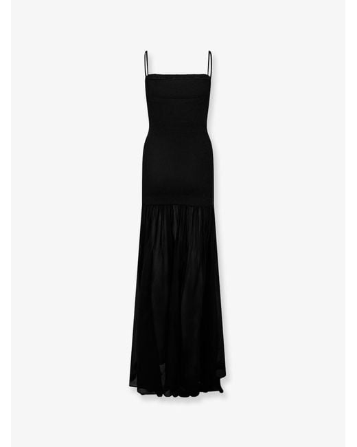 Hunza G Black The Original Crinkle Dress