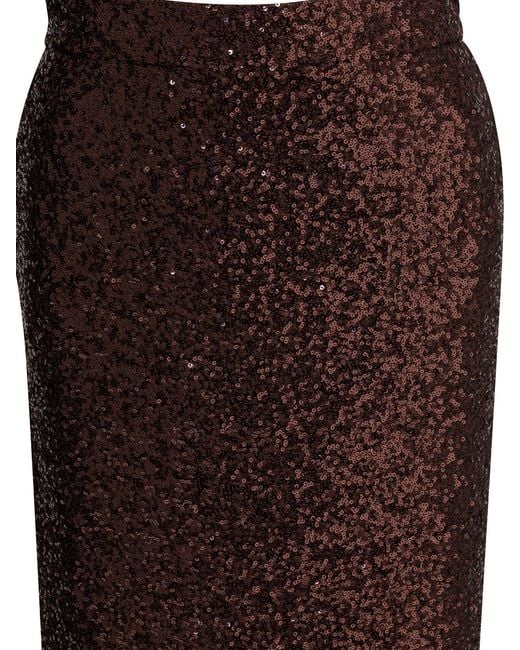 Semler Sequined Midi Skirt Skirts Brown