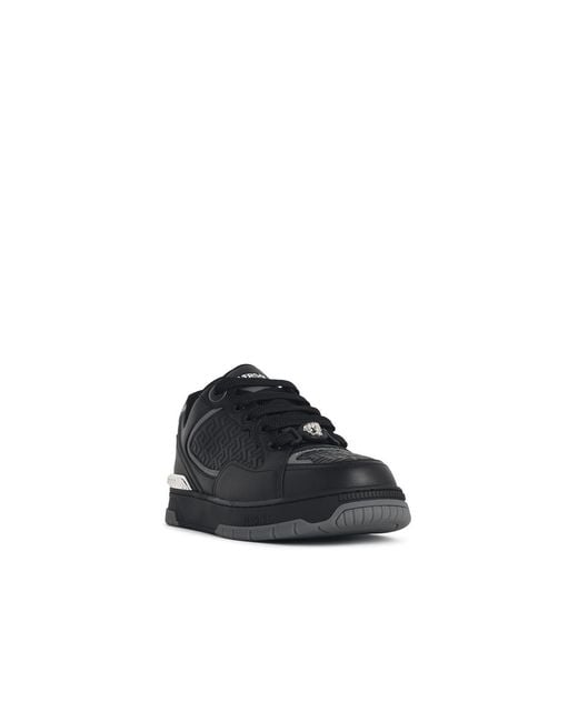 Versace Black Sports Shoes With Logo for men