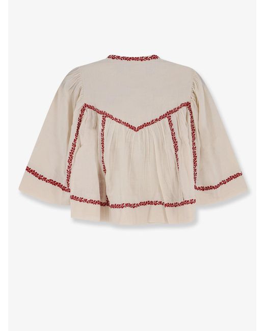 Isabel Marant Pink Marant Etoile Juline Organic Cotton Shirt