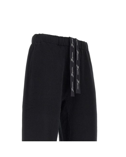 Jacquemus Black 'Rond Carré' Cotton Pants for men
