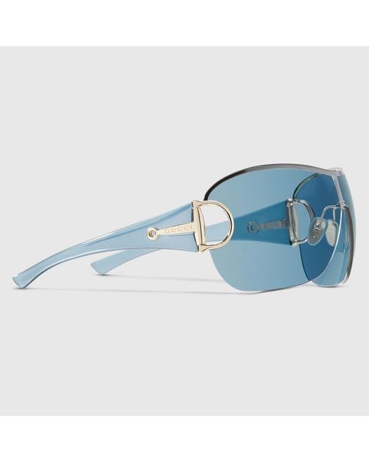 Gucci Blue Mask Sunglasses