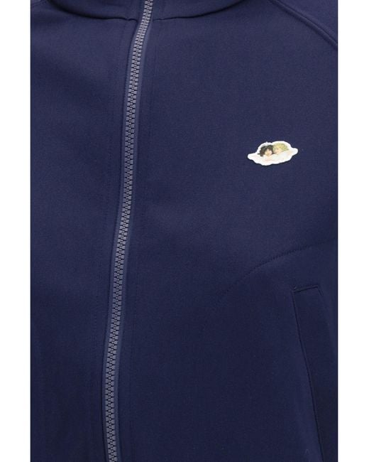 Fiorucci Blue Cropped Sweatshirt Angels Patch