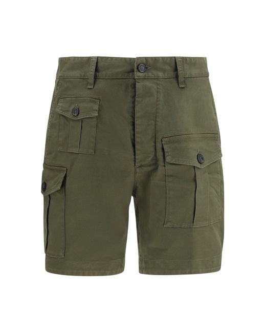 DSquared² Green Sexy Cargo Short for men