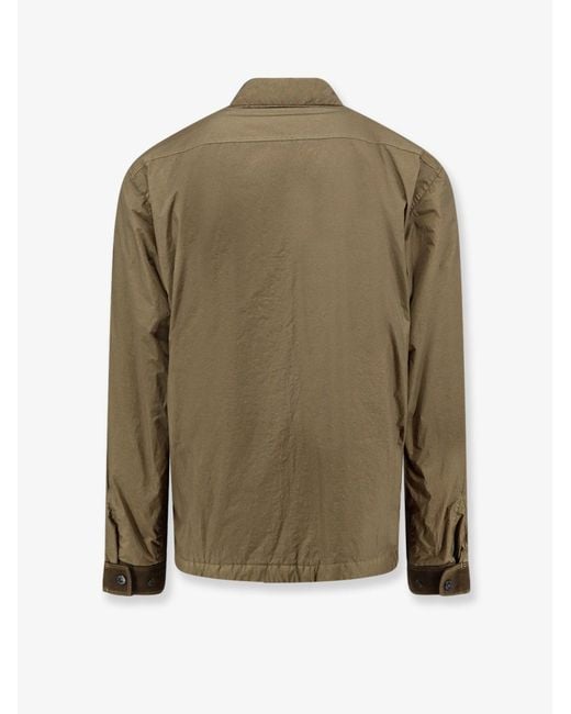 Stone Island Green Crinkle Reps Ny Recycled Nylon Jacket for men