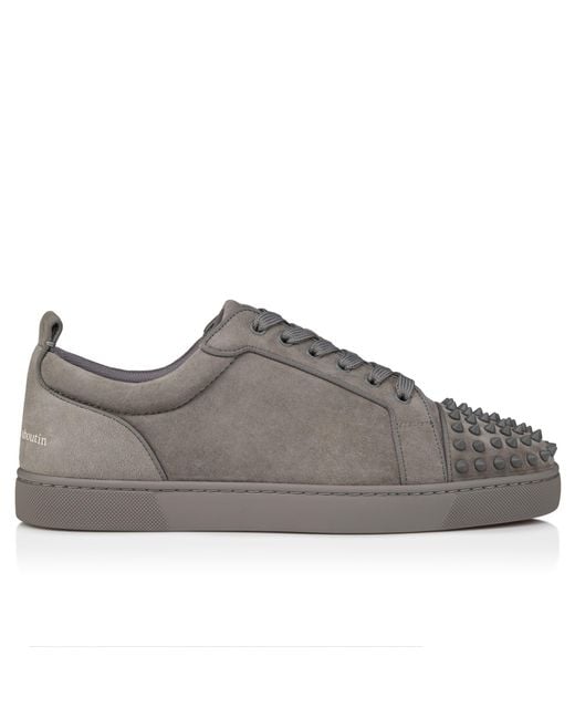 Christian Louboutin Gray Louis Jr Spikes Canopy Sneakers for men
