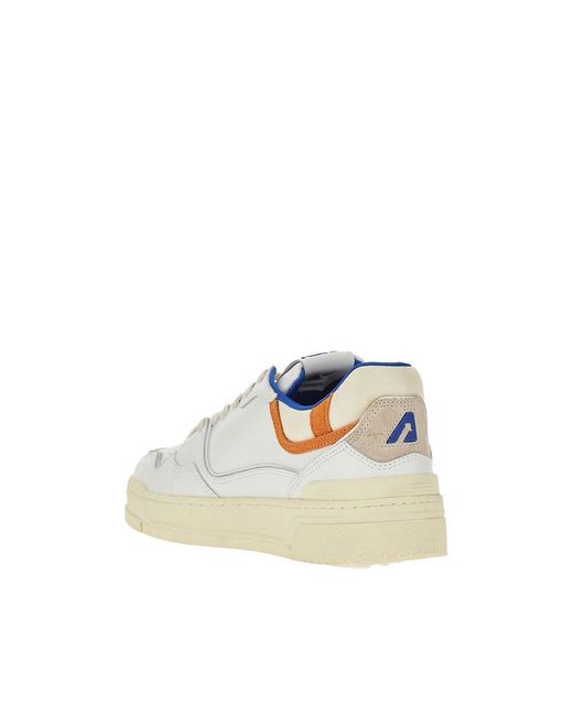 Autry Blue Clc Low Leather Sneakers for men